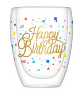 Double Wall HBD Confetti Glass